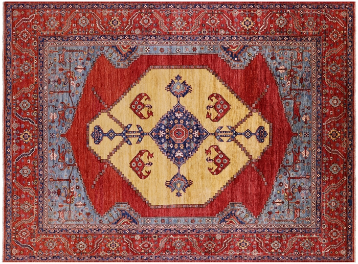 Persian Fine Serapi Hand-Knotted Rug