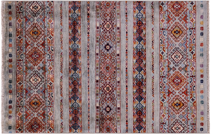 Handmade Khorjin Super Kazak Wool Rug