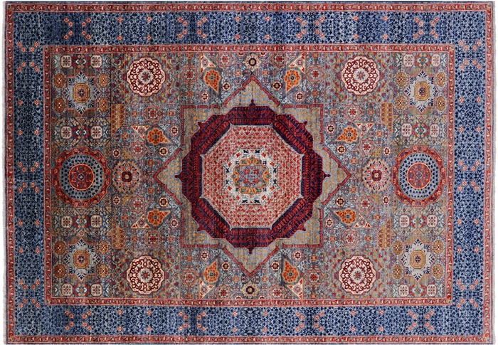 Mamluk Hand-Knotted Wool Rug