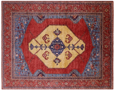 Persian Fine Serapi Hand-Knotted Wool Rug