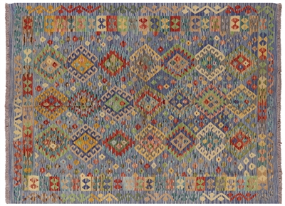 Kilim Flat Weave Reversible Rug