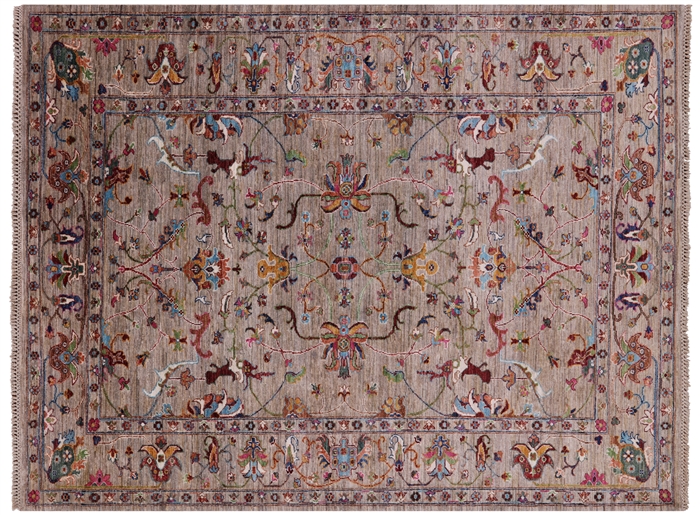 Persian Tabriz Hand Knotted Wool Rug