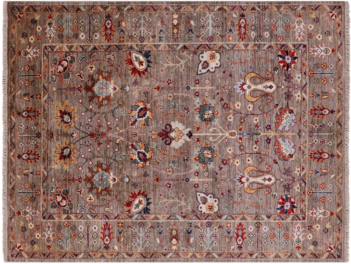 Handmade Persian Tabriz Wool Rug