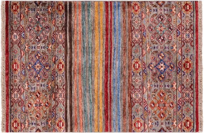 Khorjin Super Kazak Hand-Knotted Wool Rug