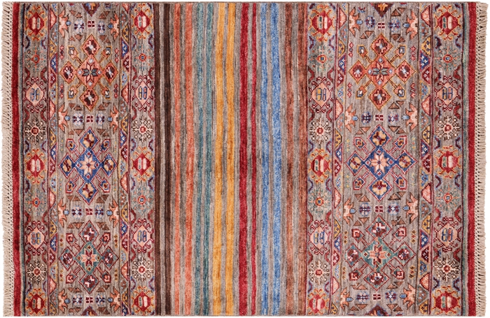 Handmade Khorjin Super Kazak Wool Rug