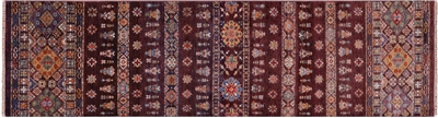 Khorjin Super Kazak Hand-Knotted Runner Rug