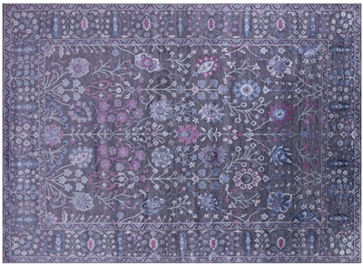 Hand Knotted Wool & Silk Persian Tabriz Rug