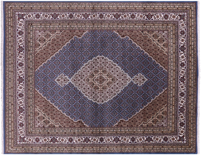 Persian Tabriz Wool & Silk Handmade Rug