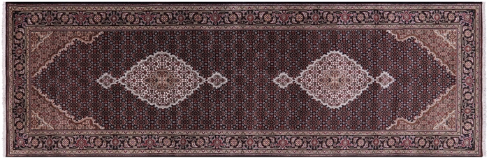 Runner Persian Tabriz Wool & Silk Handmade Rug