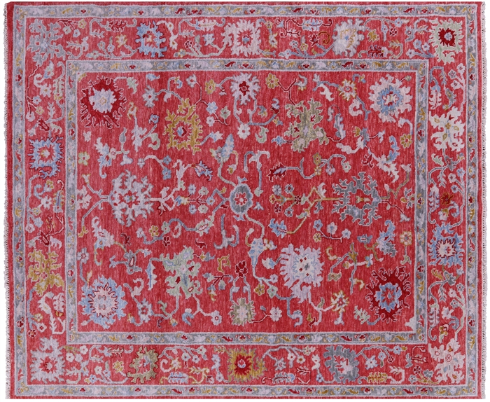 Turkish Oushak Handmade Wool Rug