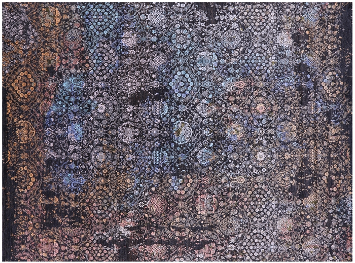 Wool & Silk Modern Hand Knotted Rug