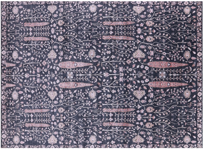 Wool & Silk Persian Ziegler Handmade Rug