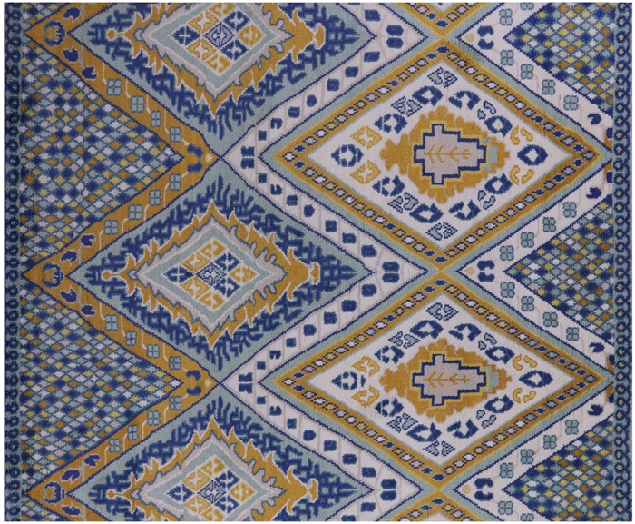 Moroccan Hand-Knotted Wool Rug