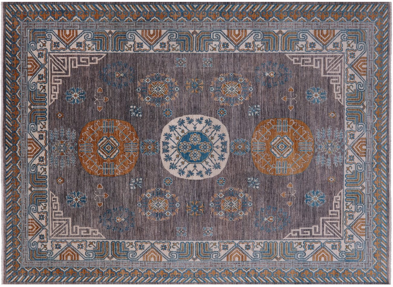 Shops Khotan Wool Handmade Rug 2x3, Vegetable Dye, Oriental Rug