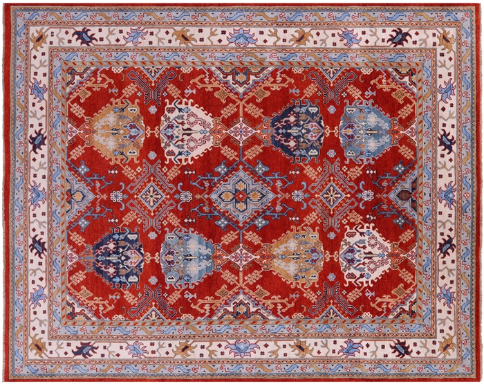 Handmade Super Kazak Wool Rug