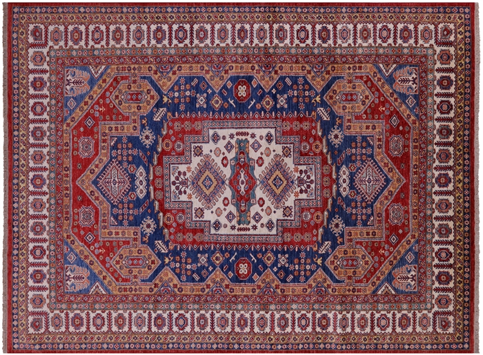 Super Kazak Hand Knotted Wool Rug