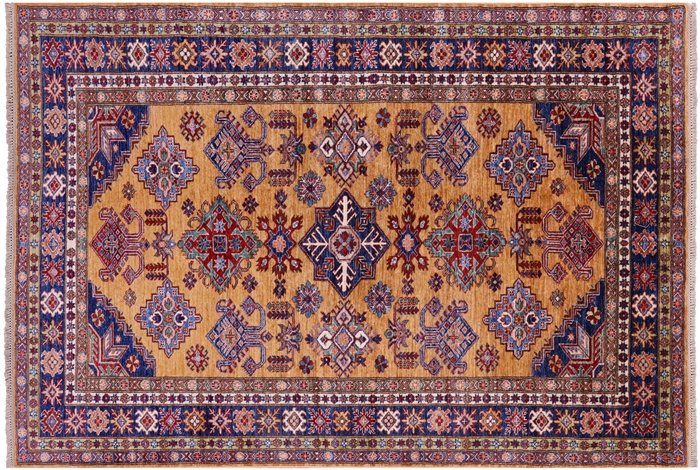 Super Kazak Handmade Wool Rug