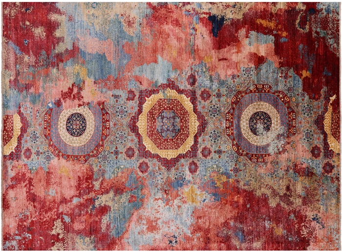 Contemporary Handmade Wool Rug