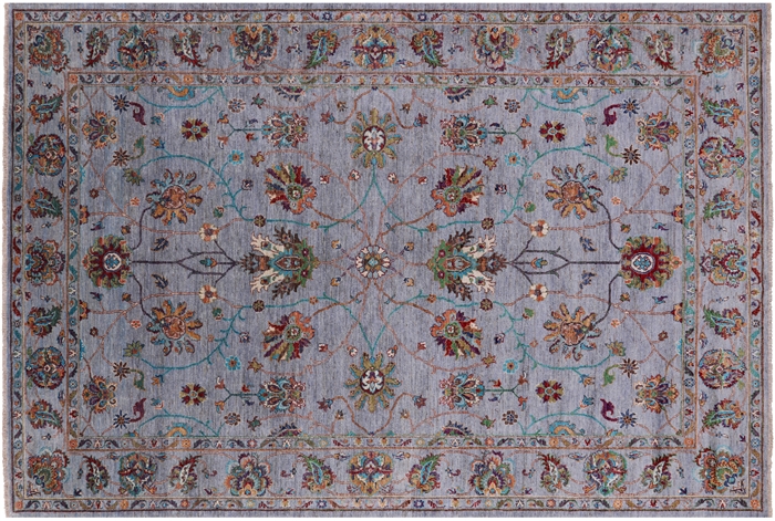 Hand Knotted Persian Tabriz Wool Rug