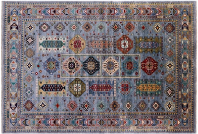 Hand Knotted Fine Turkmen Ersari Wool Rug