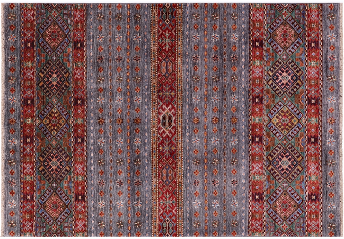 Khorjin Super Kazak Hand Knotted Rug