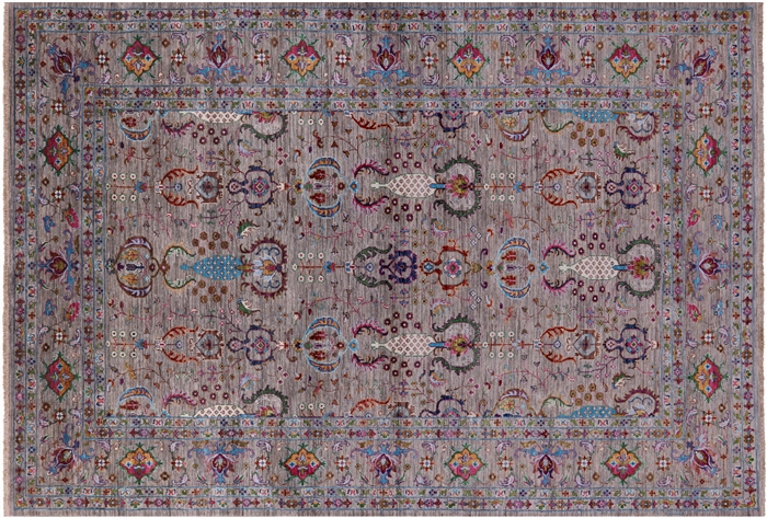 Persian Tabriz Hand Knotted Wool Rug