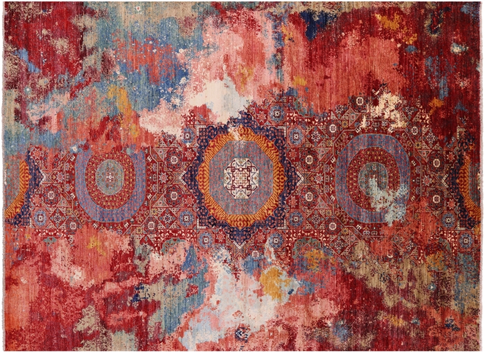 Contemporary Hand-Knotted Rug