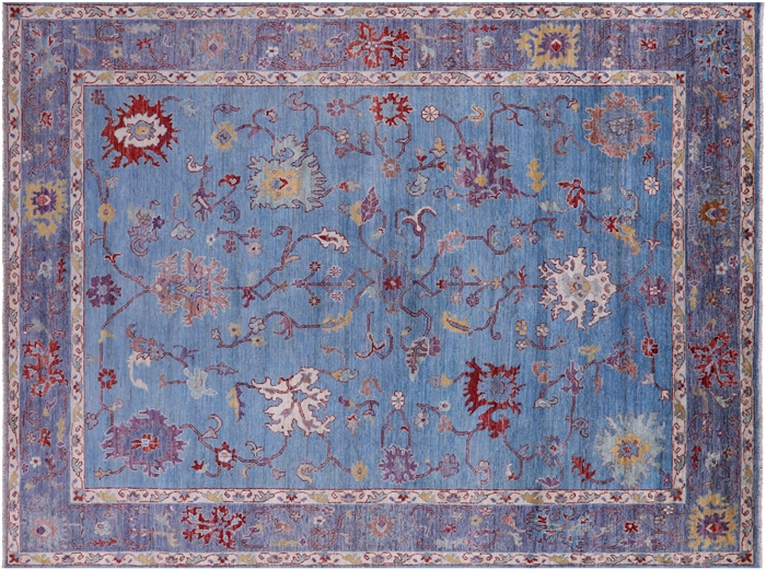 Turkish Oushak Handmade Wool Rug