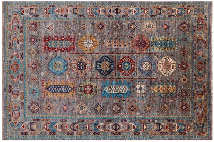 Handmade Fine Turkmen Ersari Wool Rug