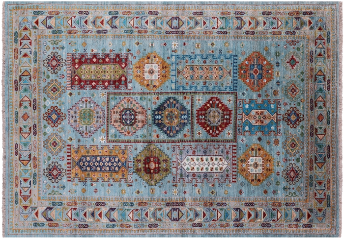 Hand Knotted Fine Turkmen Ersari Wool Rug