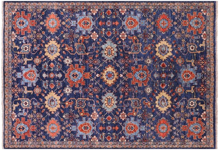 Persian Fine Serapi Hand-Knotted Wool Rug