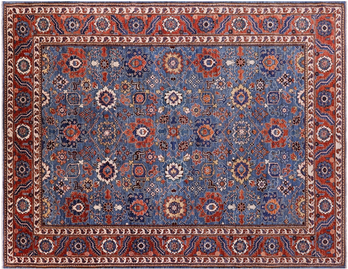 Persian Fine Serapi Hand-Knotted Wool Rug