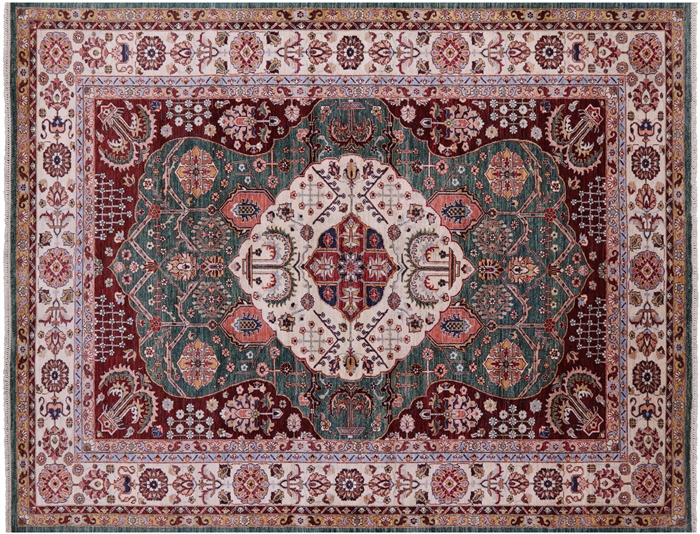 Hand Knotted Persian Tabriz Wool Rug
