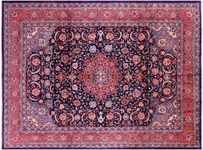 Persian Sarouk Wool Hand Knotted Area Rug