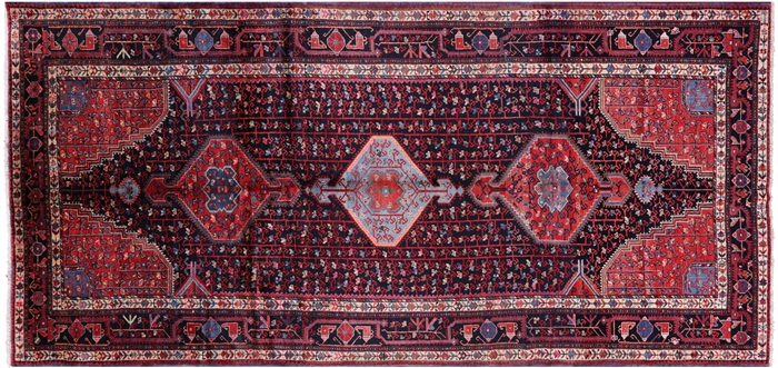 New Handmade Persian Zanjan Wool Rug