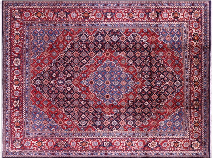 Persian Tabriz Hand Knotted Area Rug