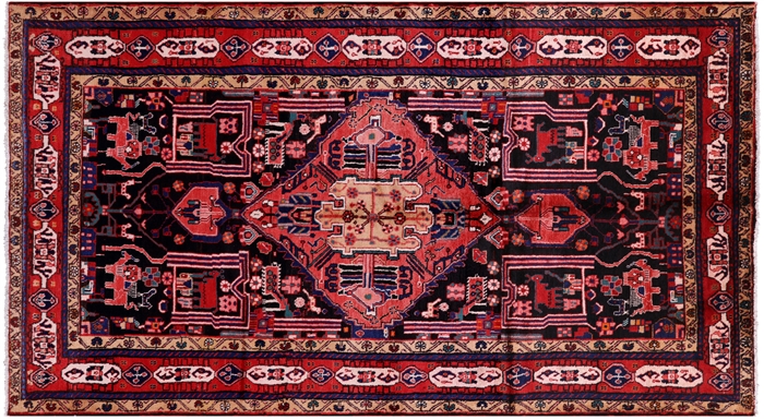 New Persian Nahavand Handmade Full Pile Rug