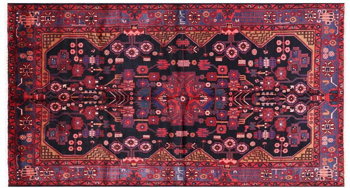 New Persian Nahavand Handmade Wool Rug