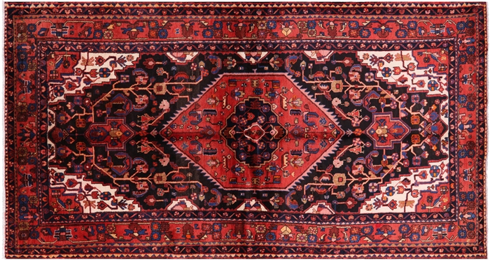 Persian Nahavand Hand Knotted Full Pile Rug