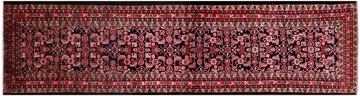 New Full Pile Wool Persian Hamadan Runner Rug