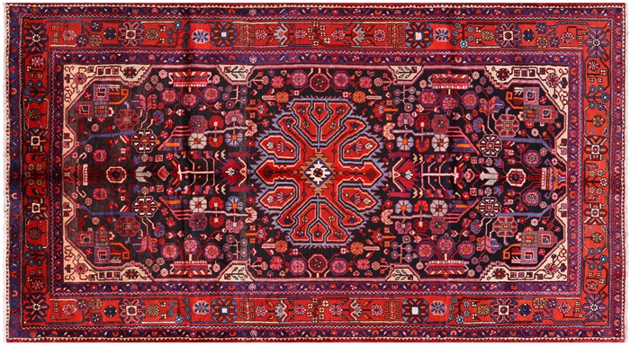 New Persian Nahavand Handmade Wool Rug