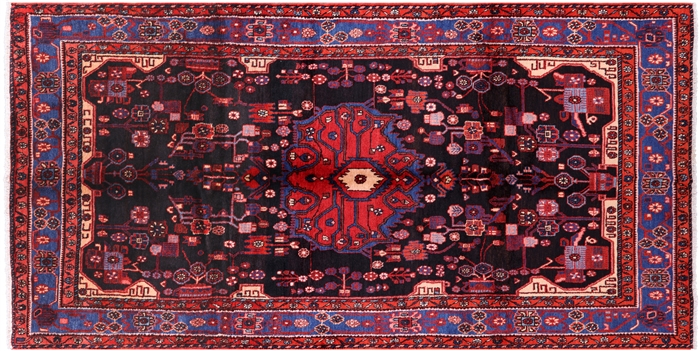 New Persian Hand Knotted Nahavand Rug