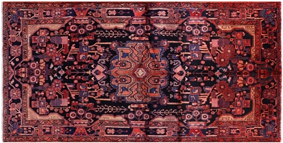 New Persian Nahavand Handmade Wool Rug