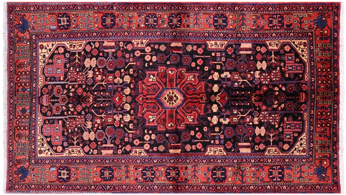 New Persian Nahavand Handmade Rug