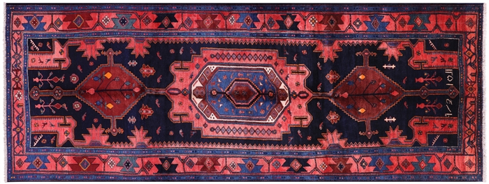 Hand-Knotted New Persian Nahavand Wool Rug