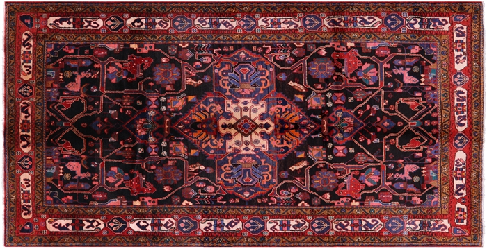 New Persian Nahavand Handmade Full Pile Wool Rug