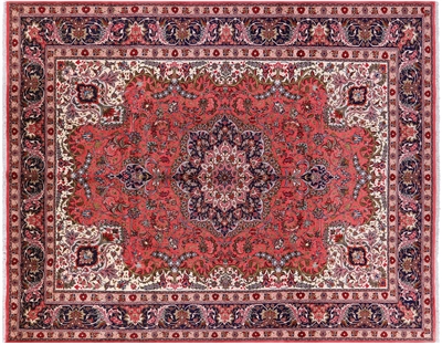 New Persian Tabriz Hand Knotted Rug