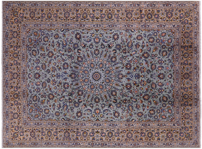 New Persian Kashan Hand Knotted Wool Rug