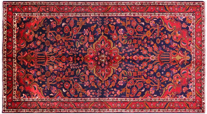 New Persian Nahavand Full Pile Wool Rug