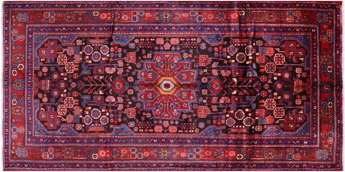 New Persian Nahavand Hand Knotted Wool Rug